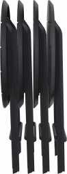 Стол пластиковый складной Helen Folding Table Ø60, черный, Ø600х740 мм