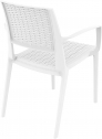 Кресло пластиковое плетеное Siesta Contract Capri стеклопластик белый Фото 9
