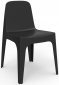 Стул пластиковый Vondom Solid Basic полиэтилен черный Фото 1