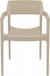 Кресло пластиковое Siesta Contract Tulum стеклопластик, полипропилен бежевый Фото 8