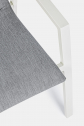 Кресло металлическое с обивкой Garden Relax Odeon алюминий, текстилен, олефин белый, серый Фото 7