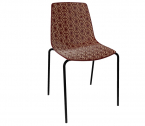 Стул пластиковый Gaber Alhambra NA металл, технополимер коричневый, бежевый Фото 1