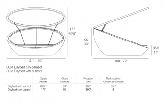Лаунж-лежак с козырьком-thumbs-Фото3