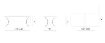 Стол металлический обеденный раздвижной-thumbs-Фото3