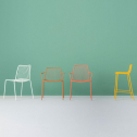 Стул металлический PEDRALI Nolita сталь желтый Фото 16