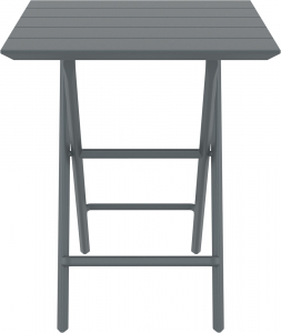 Стол пластиковый складной Siesta Contract Helen Folding Table 60 пластик темно-серый Фото 6