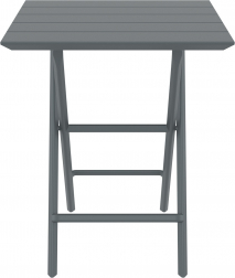 Стол пластиковый складной Helen Folding Table 60, темно-серый, 600х600х740 мм