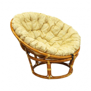 Кресло механическое Ecodesign Papasan натуральный ротанг коньяк Фото 1