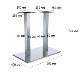 Подстолье металлическое двойное-thumbs-Фото3
