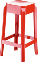 Табурет пластиковый полубарный Siesta Contract Fox 65 технополимер PA6 нейлон красный Фото 1