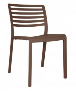 Стул пластиковый Resol Lama chair стеклопластик шоколад Фото 1