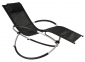 Шезлонг-качалка металлический Besta Fiesta Concept алюминий, текстилен черный Фото 1