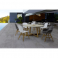 Стул пластиковый Garden Relax Talis стеклопластик, тик белый Фото 7