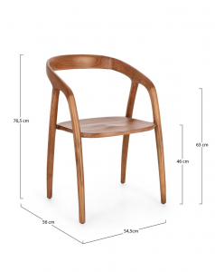 Кресло деревянное Garden Relax Dotty тик натуральный Фото 2