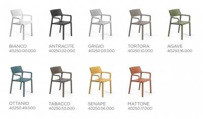 Кресло пластиковое Nardi Trill Armchair стеклопластик табак Фото 3