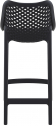 Стул пластиковый полубарный Siesta Contract Air Bar 65 стеклопластик черный Фото 11
