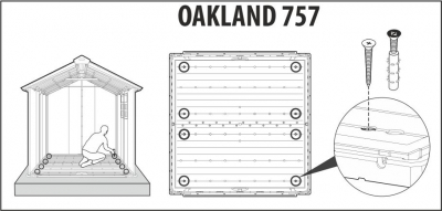 Сарай пластиковый Keter Oakland 757 полипропилен коричневато-серый, антрацит Фото 10
