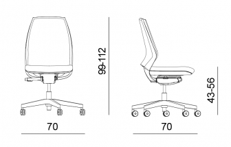 Кресло офисное на колесах-thumbs-Фото3