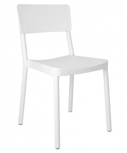 Стул пластиковый Resol Lisboa chair стеклопластик белый Фото 1