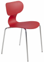 Стул пластиковый PAPATYA Yugo-S сталь, стеклопластик красный Фото 1