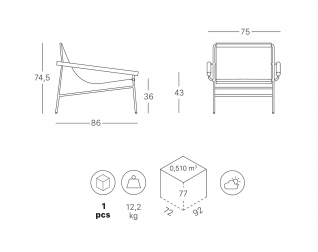Кресло лаунж металлическое-thumbs-Фото3