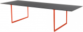 Стол ламинированный PEDRALI Toa алюминий, компакт-ламинат HPL черный, оранжевый Фото 1