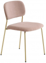 Стул с обивкой PEDRALI Jazz сталь, ткань античная латунь, розовый Фото 1