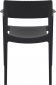 Кресло пластиковое Siesta Contract Tulum стеклопластик, полипропилен черный Фото 9