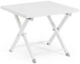 Столик металлический складной для шезлонга Garden Relax Taylor алюминий белый Фото 4
