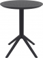 Стол пластиковый складной Siesta Contract Sky Folding Table Ø60 сталь, пластик черный Фото 2