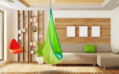 Кресло подвесное детское IM-Design Lime хлопок зеленый Фото 3