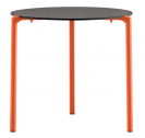 Стол обеденный PEDRALI Jump TJ3 алюминий, компакт-ламинат HPL оранжевый, черный Фото 1