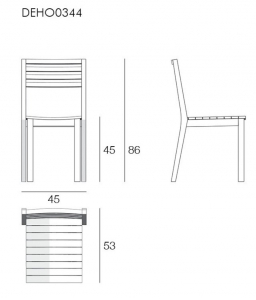 Стул деревянный Giardino Di Legno Dehors тик Фото 2