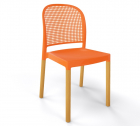 Стул пластиковый Gaber Panama BL бук, технополимер оранжевый Фото 1
