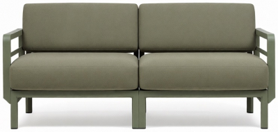 Диван пластиковый с подушками Nardi Maximo 2 стеклопластик, Sunbrella кактус, тимьян Фото 9