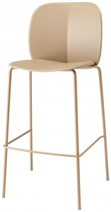 Стул пластиковый полубарный Scab Design Mentha Go Green сталь, технополимер тортора Фото 5