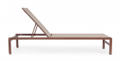 Шезлонг-лежак металлический Garden Relax Konnor алюминий, текстилен коричневый Фото 3