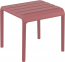 Столик пластиковый журнальный Siesta Contract Paris Side Table стеклопластик марсала Фото 5