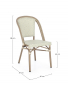 Стул металлический плетеный Garden Relax Silveira алюминий, искусственный ротанг тиффани Фото 2
