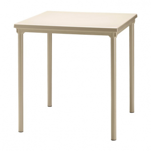 Стол пластиковый обеденный SCAB GIARDINO Duo 80x80 алюминий, технополимер тортора Фото 2