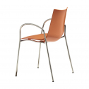 Кресло пластиковое Scab Design Zebra Technopolymer сталь, технополимер хром, оранжевый Фото 4