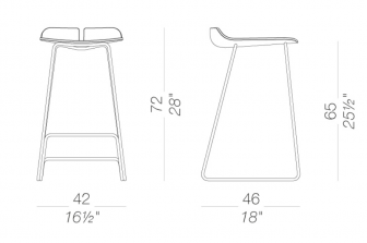 Стул полубарный деревянный-thumbs-Фото3