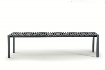 Стол металлический раздвижной Grattoni Stromboli алюминий антрацит Фото 7