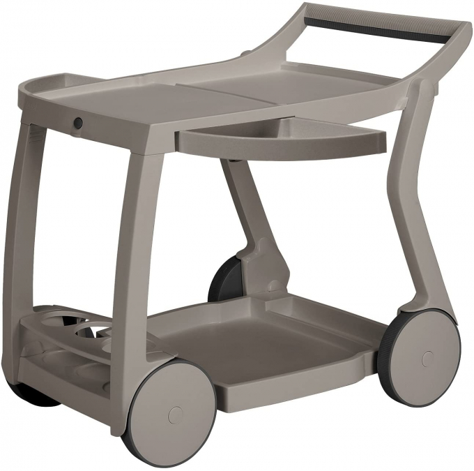 Стол пластиковый сервировочный Galileo, тортора, 840х600х760 мм