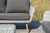 Кресло плетеное 4SIS Прованс алюминий, искусственный ротанг, ткань светло-серый Фото 6