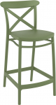 Стул пластиковый полубарный Cross Bar 65