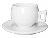 Кофейная пара для двойного эспрессо Ancap Lido фарфор белый Фото 1