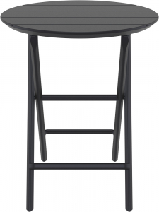 Стол пластиковый складной Siesta Contract Helen Folding Table Ø60 пластик черный Фото 7