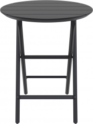 Стол пластиковый складной Helen Folding Table Ø60, черный, Ø600х740 мм