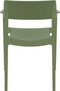 Кресло пластиковое Siesta Contract Tulum стеклопластик, полипропилен оливковый Фото 7
